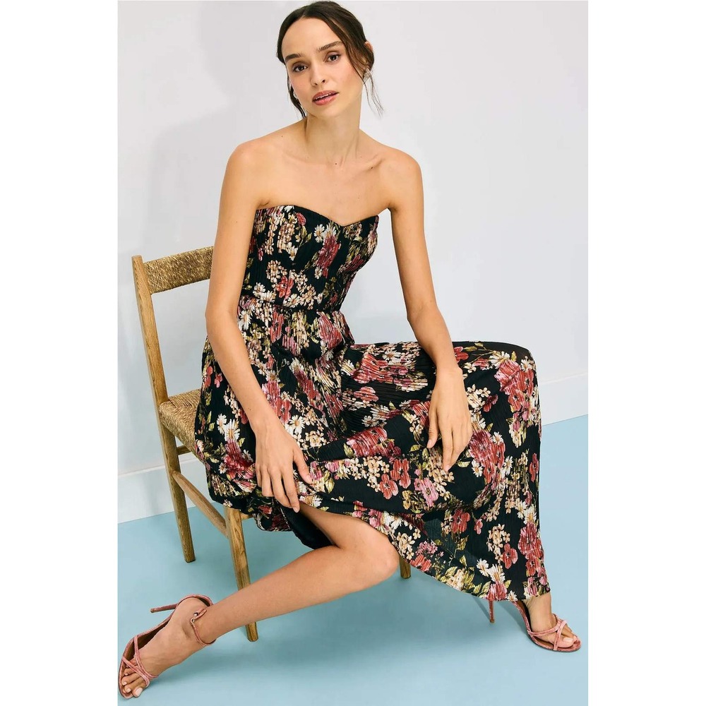 Dress The Population Aurdina Plisse Gown Medium